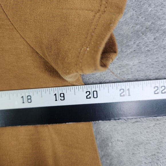 Womens Brown LuLaRoe High-Low Hem Shirt Dress Short Sleeve Crew Neck Size L - Picture 9 of 11